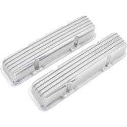 Aluminum Valve Covers, Small Block Chevy, Tall, Finned, Pair