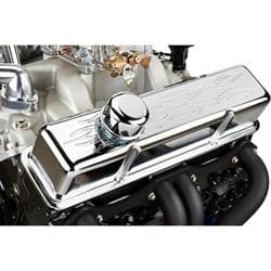 1958-86 SB Chevy Tall Steel Valve Covers, Von Hot Rod Pinstriping