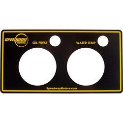 Speedway Gauge Panels w/Light Openings