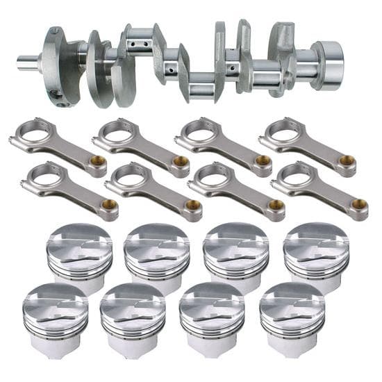 Premium Chevy 350 Rotating Assembly, 1-Piece Main, .200 Dome, 5.7 Rod