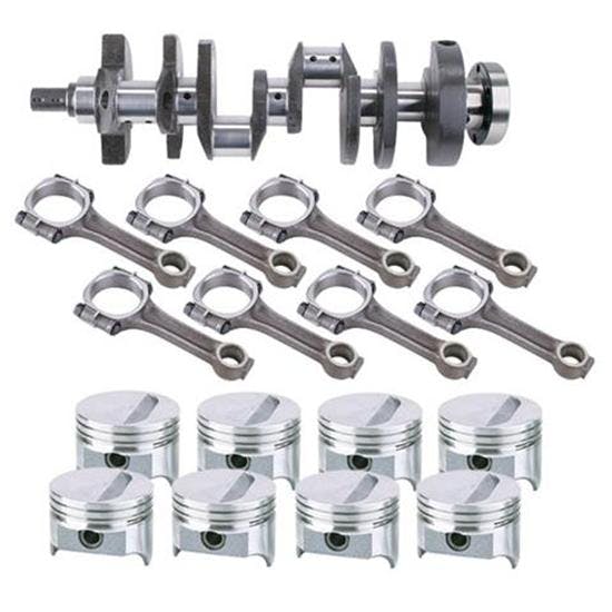 SB 350 Chevy Rotating Assem., One Piece, .275 Solid Dome, 5.7 Rod