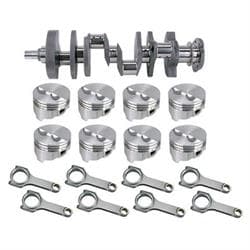 Forged Small Block Chevy Rotating Assembly, 383 Dome, H-Beam, 5.7 Rods
