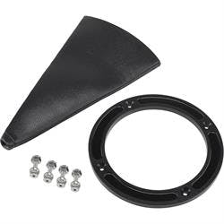 Round Shifter Boot with Billet Aluminum Ring, Black