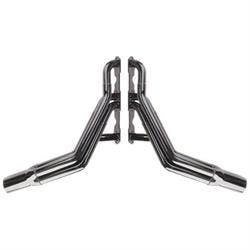 Schoenfeld 155V Stock Clip Small Block Chevy Headers, Standard Port