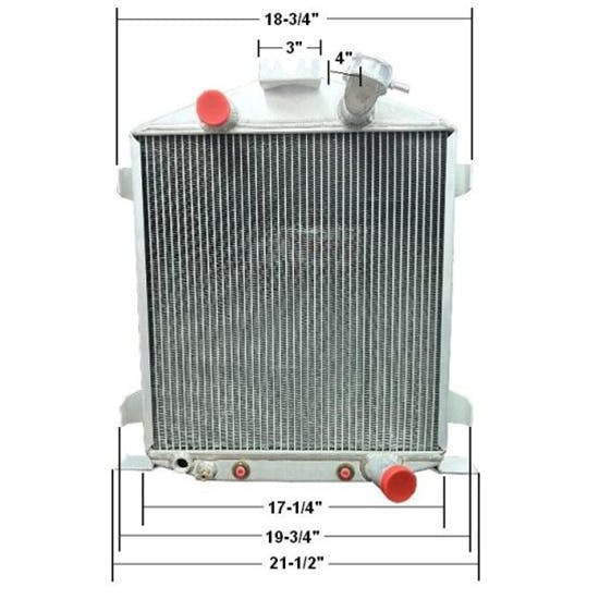 4-1/2 Inch Chopped 1932 Lo-Boy Aluminum Radiator
