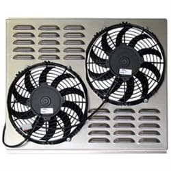 Dual 10 Inch Fan Shroud Combo, 21.75 W x 17.5 H