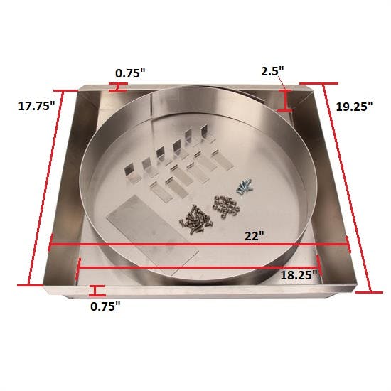 Aluminum Fan Shroud Kit for 28 Inch Radiator, Engine Driven Fan
