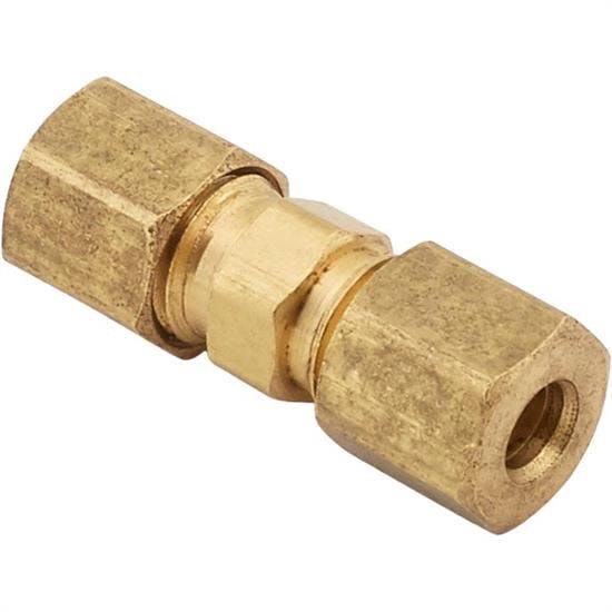 Brass Compression Tube Fitting, Straight Union