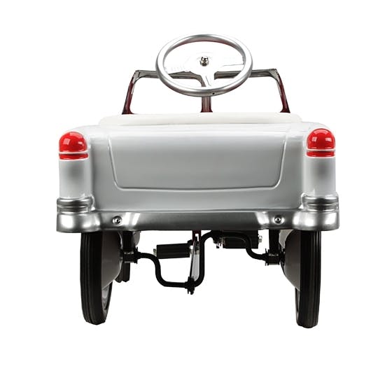 Retro Tri-Five 1955 Chevy Steel Metal Pedal Car, Red