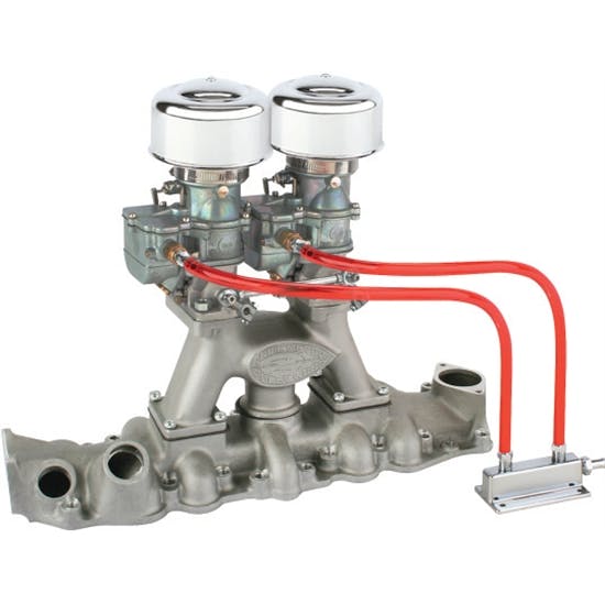 9 Super 7® 2x2 Carb/Meyer Intake Manifold Kit, 1949-53 Flathead