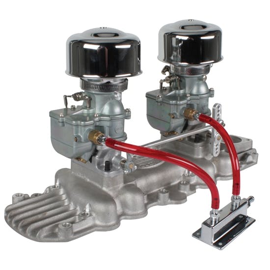 9 Super 7® 2x2 Carb/Meyer Intake Manifold Kit, 1932-48 Flathead
