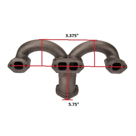 Tru-Ram® Small Block Chevy Exhaust Manifolds, Cast Iron