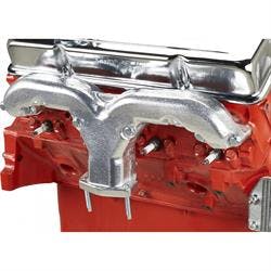 Smoothie Rams Horn Exhaust Manifolds, Small Block Chevy, Silver