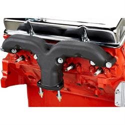 Smoothie Rams Horn Exhaust Manifolds, Small Block Chevy, Black