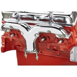 Smoothie Rams Horn Exhaust Manifolds, Small Block Chevy, Chrome