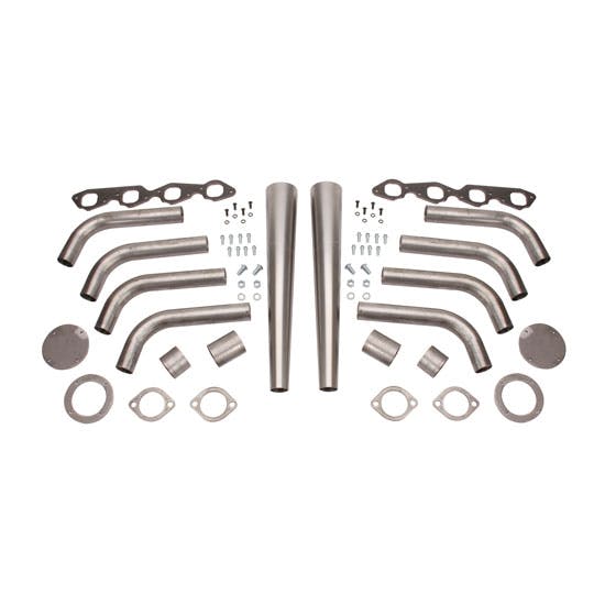 Big Block Chevy Lake Style Header Kit, 1-7/8 Tube, 3-1/2 Inch Cone