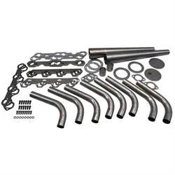 Small Block Ford Lake Style Header Kit, 1-5/8 Tube, 3-1/2 Inch Cone