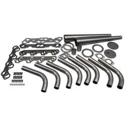 Small Block Ford Lake Style Header Kit, 1-5/8 Tube, 4 Inch Cone