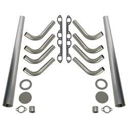 Ford 292-312 Y-Block Lake Style Header Kit, 1-5/8 Tube, 3-1/2 In Cone