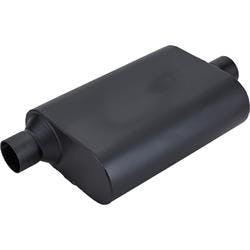 Speedway Welded Chamber Muffler, 2.25 Inch, Offset Inlet/Center Outlet