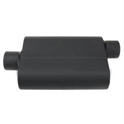 Welded Chamber Muffler, Offset Inlet/Center Outlet w/Shield, 3 In