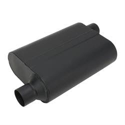 Speedway Welded Chamber Muffler, 2.25 Inch, Offset Inlet/Offset Outlet