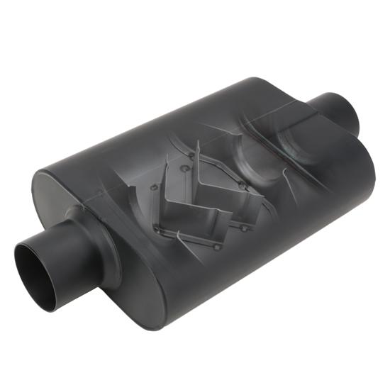 Speedway Welded Chamber Muffler, 2.5 Inch, Offset Inlet/Offset Outlet