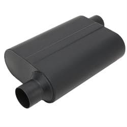 Speedway Welded Chamber Muffler, 2.5 Inch, Offset Inlet/Offset Outlet