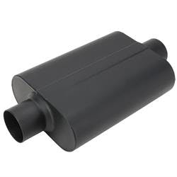 Speedway Welded Chamber Muffler, 3 Inch, Center Inlet/Center Outlet