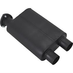 2.5 In. Same End Inlet/Outlet Chamber Muffler W/ Dump Passthrough
