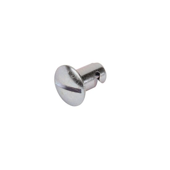 Steel Slotted Oval Head Quarter Turn Fastener, .500 Inch Grip