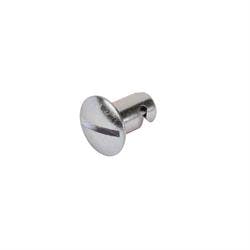 Steel Slotted Oval Head Quarter Turn Fastener, .500 Inch Grip