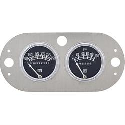 Speedway Stewart-Warner 2-1/16In Oil Pressure and Water Temp Gauge Set
