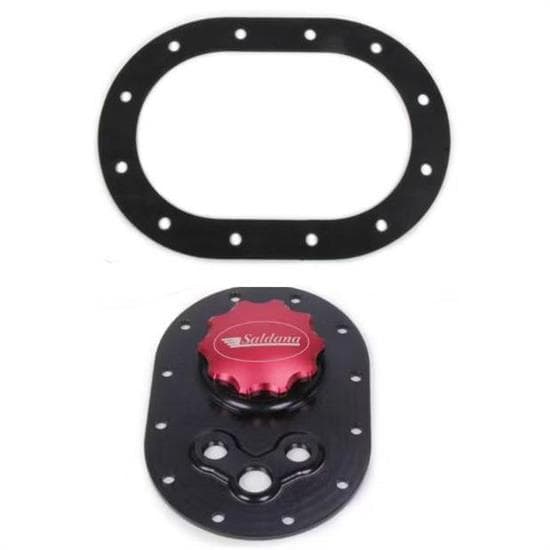 Saldana Racing Product SAC-061 Fuel Cell Filler Plate, Oval 5 x 7