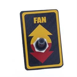 Viper Pipes DASH-101RC Fan Switch Panel, Midget Sprint