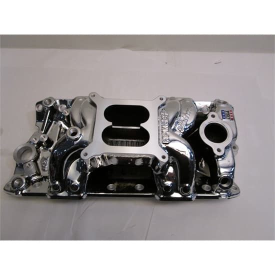 Garage Sale Edelbrock RPM AirGap Small Block Chevy Intake, Endurashine