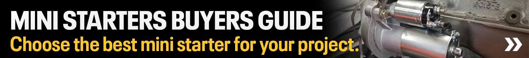 Mini Starter Buyer's Guide Banner