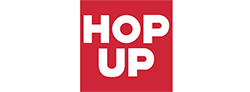 Brand logo for Hop Up Magazine