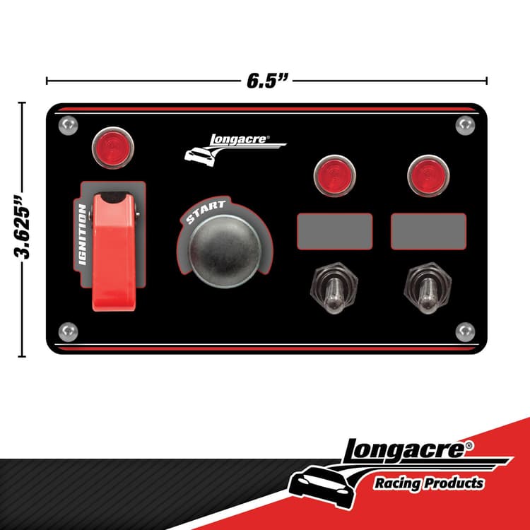 Longacre® Aluminum Flip-Up Ignition Panel & Disconnect Switch