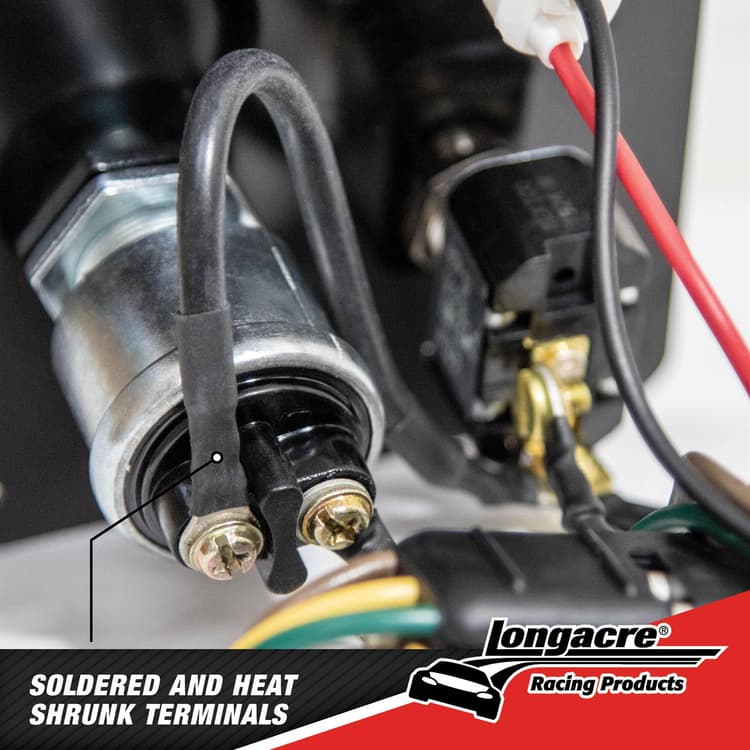 Longacre® Aluminum Flip-Up Ignition Panel & Disconnect Switch