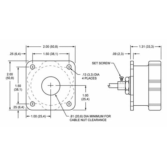 Wilwood 340-4990 Remote Brake Bias Adjuster Cable