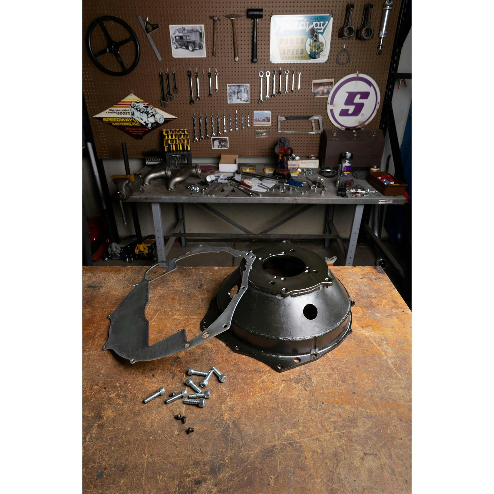 LS Swap Steel Transmission Adapter Bellhousing, GM Manual/T5/TKX