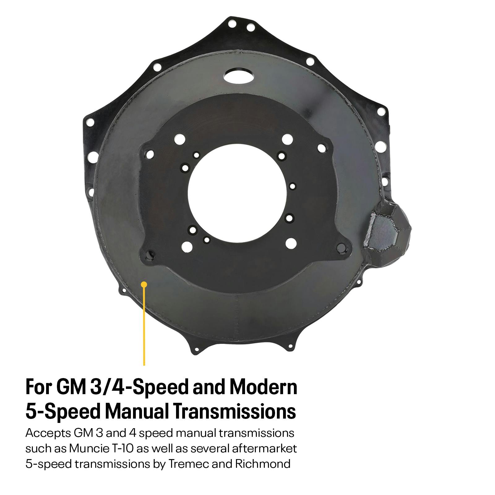 LS Swap Steel Transmission Adapter Bellhousing, GM Manual/T5/TKX