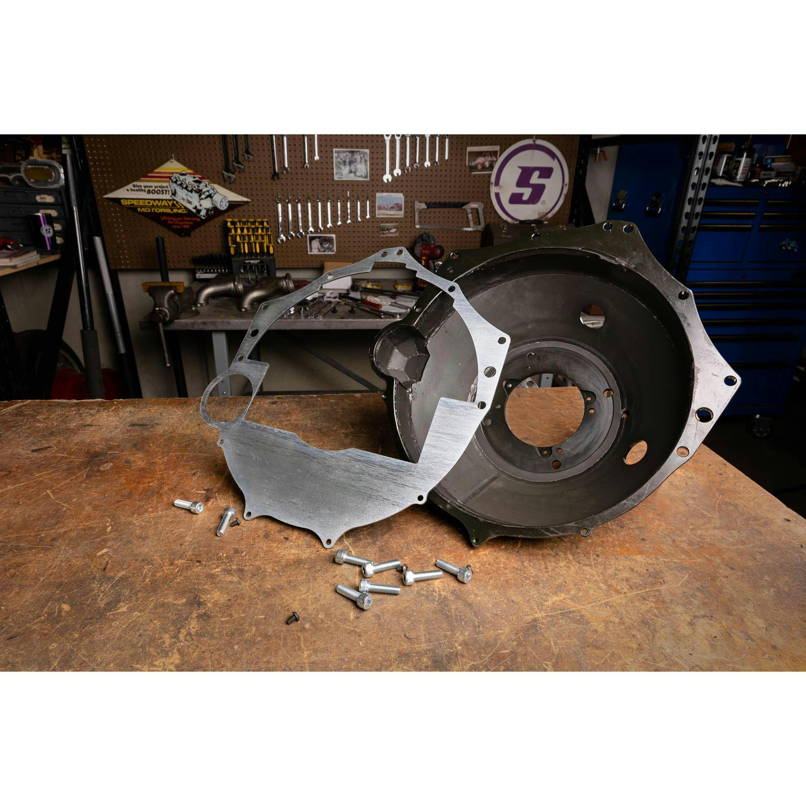 LS Swap Steel Transmission Adapter Bellhousing, GM Manual/T5/TKX
