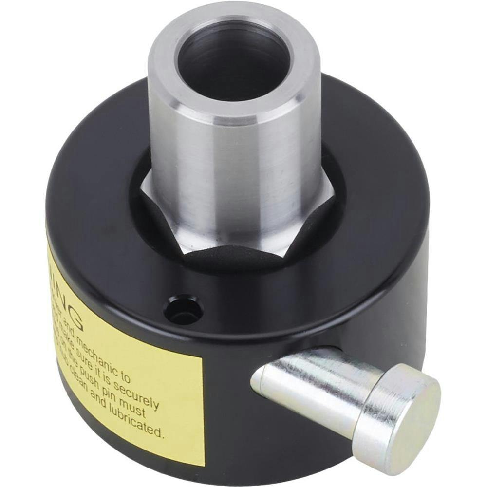 Aluminum Quick Release Steering Wheel Hub, Hex, 5/8 Inch, Black