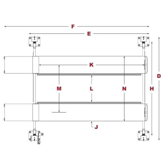 BendPak 5175859 Four-Post Vehicle Lift 9,000 Lbs