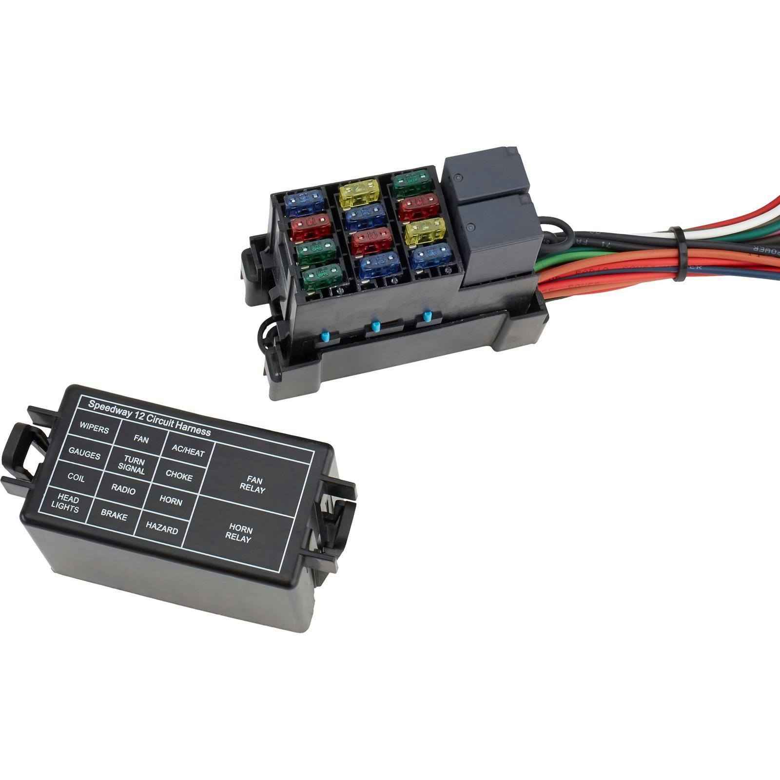 Simple 12 Circuit Wiring Harness Kit with 12v Fuse Block