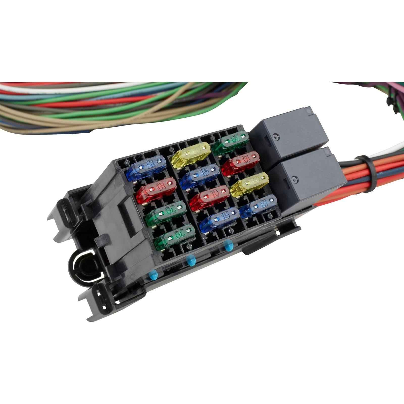 Simple 12 Circuit Wiring Harness Kit with 12v Fuse Block