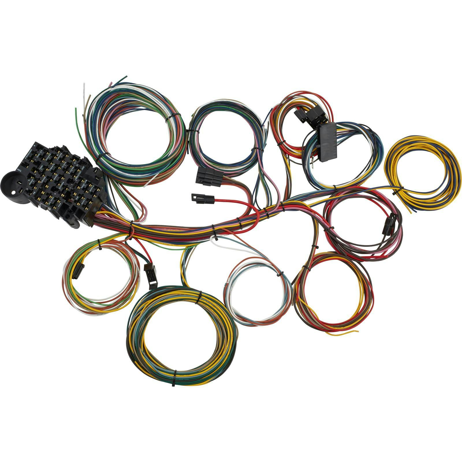 22-Circuit Universal Automotive Aftermarket Wiring Harness Kit
