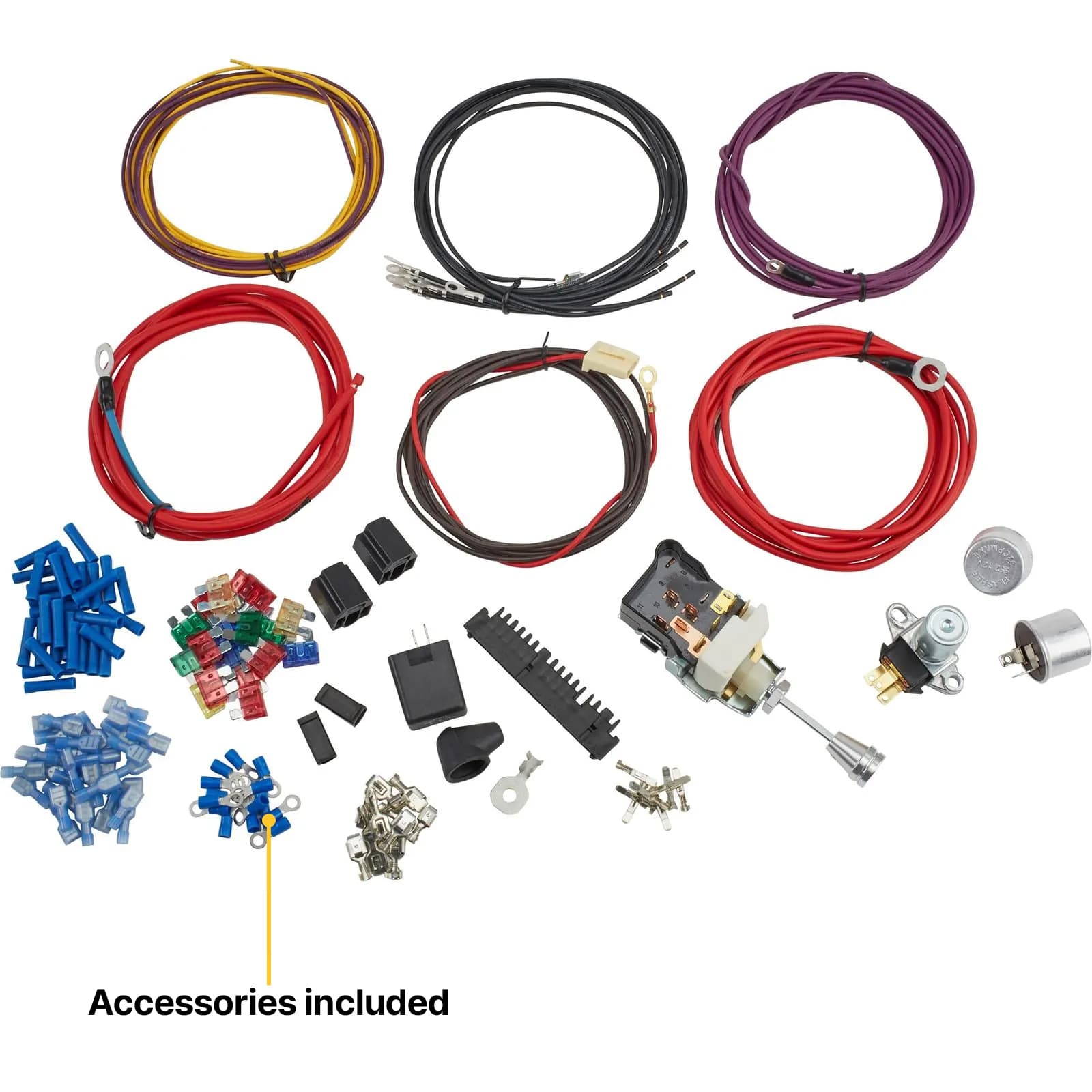 22-Circuit Universal Automotive Aftermarket Wiring Harness Kit
